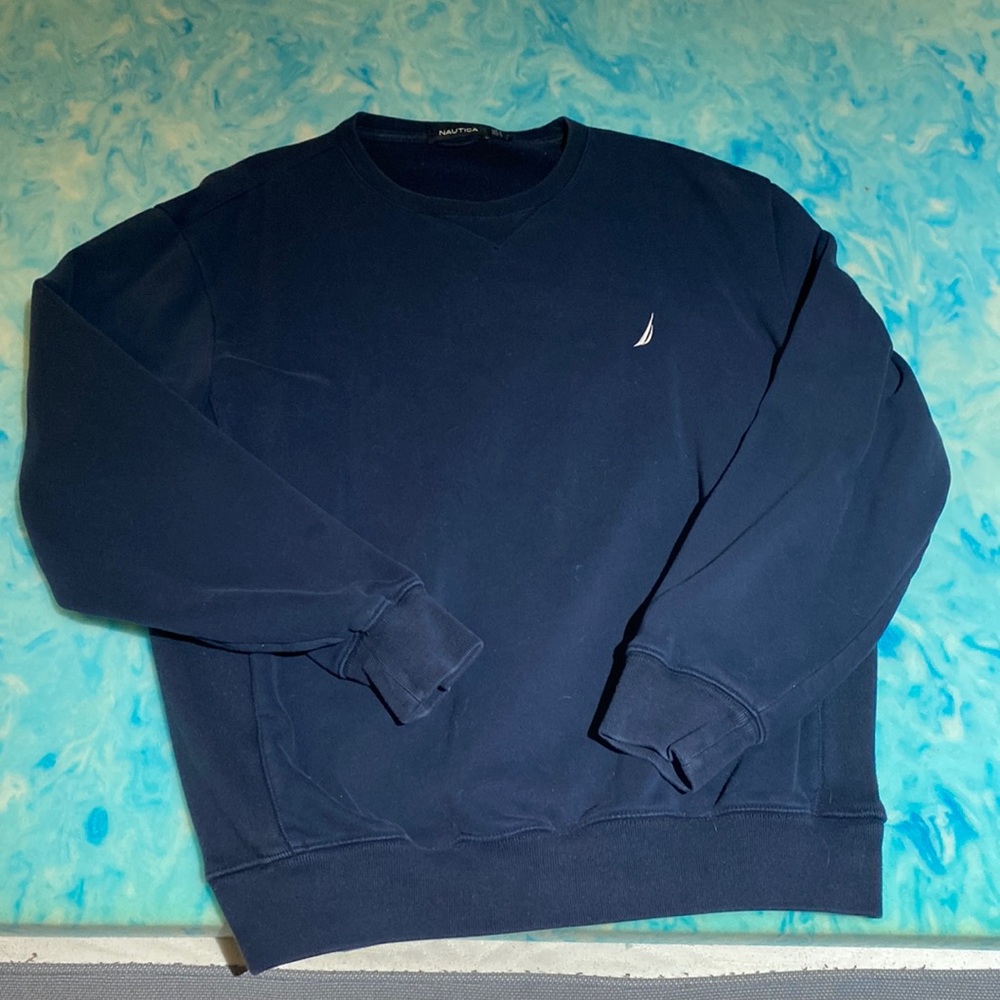 dark blue sweatshirt